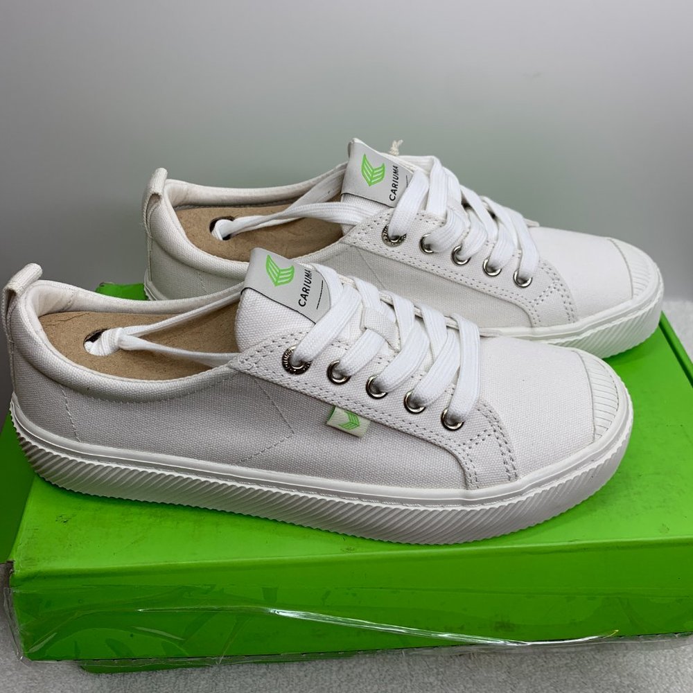 Cariuma OCA Low Off White Canvas Sneakers Unisex Women’s 8.5 Men’s 7 NWB - Picture 8 of 14